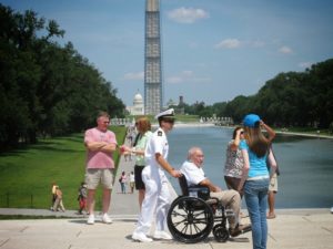 Visitors in Wheelchairs Struggle with Access to Mall Monuments